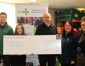 Trussel Trust cheque presentation