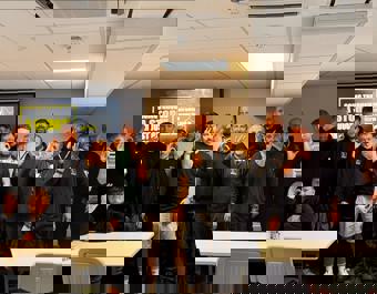 St Leger gas team with Andy's Man Club