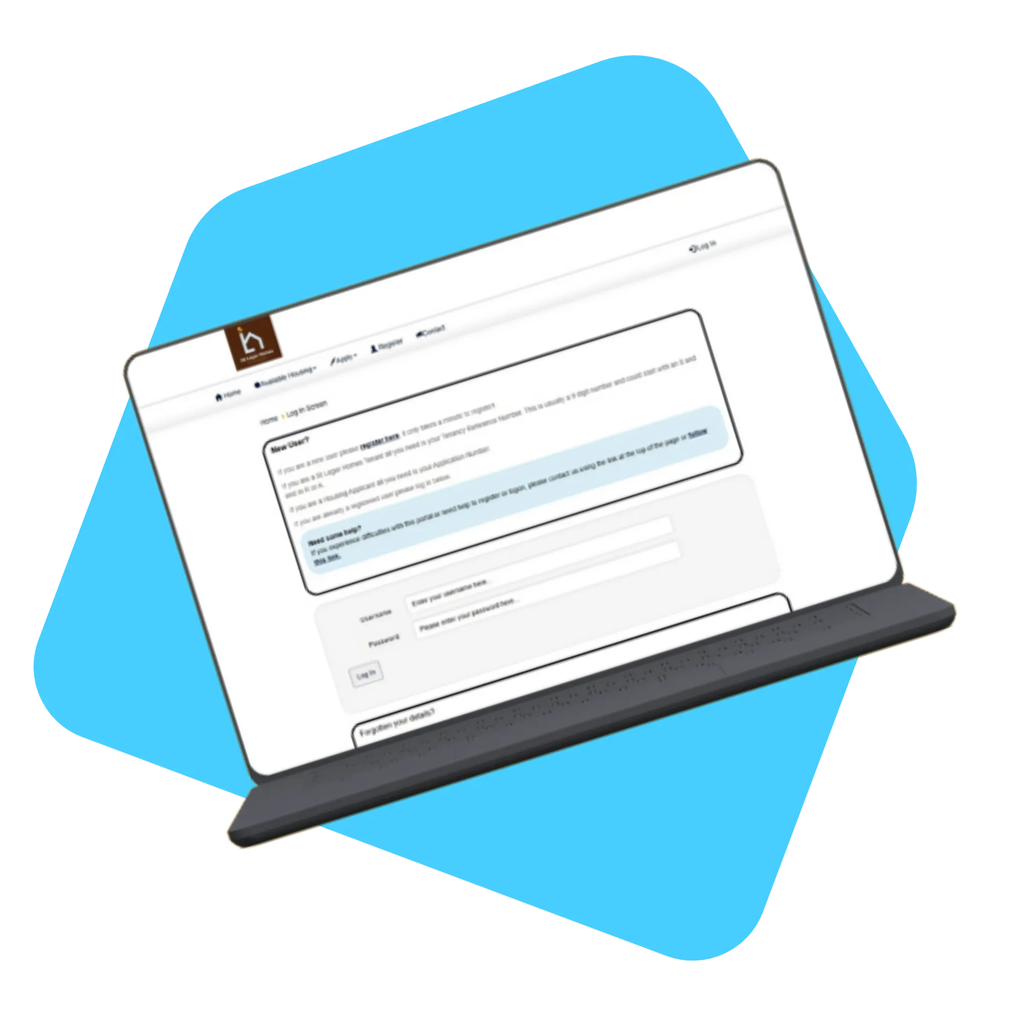 My Access Website House Frame Banner