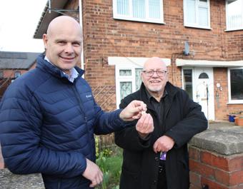 Appleby Road Key Handover Chris And Glyn