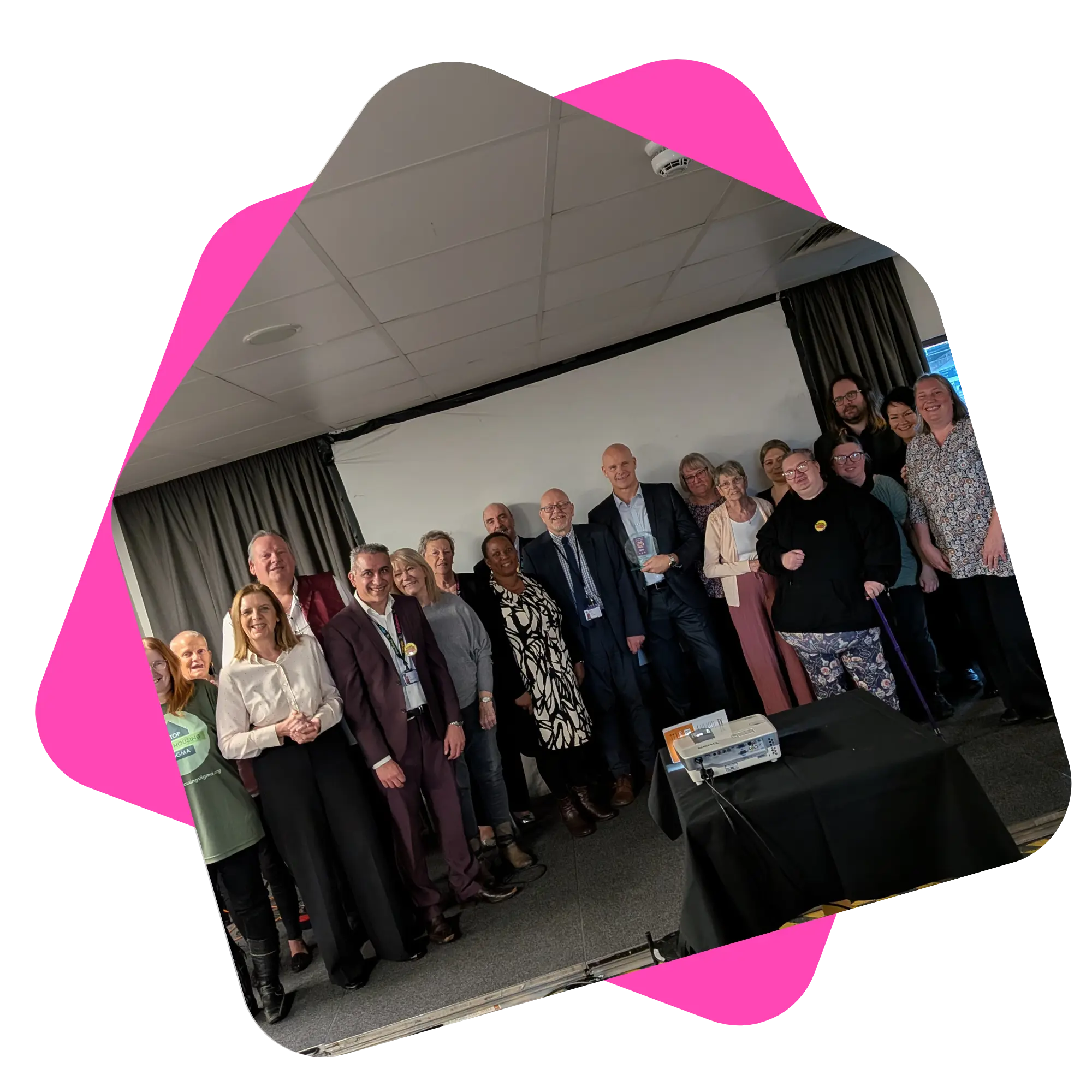 Tpas Exemplar Award Tenants - in pink house frame